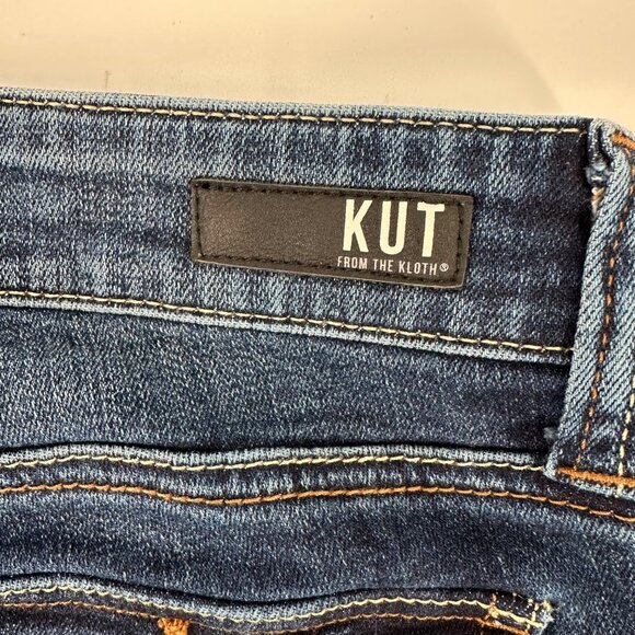 Kut From The Kloth Womens Frayed Denim Bermuda Shorts Size 0 - Picture 7 of 11